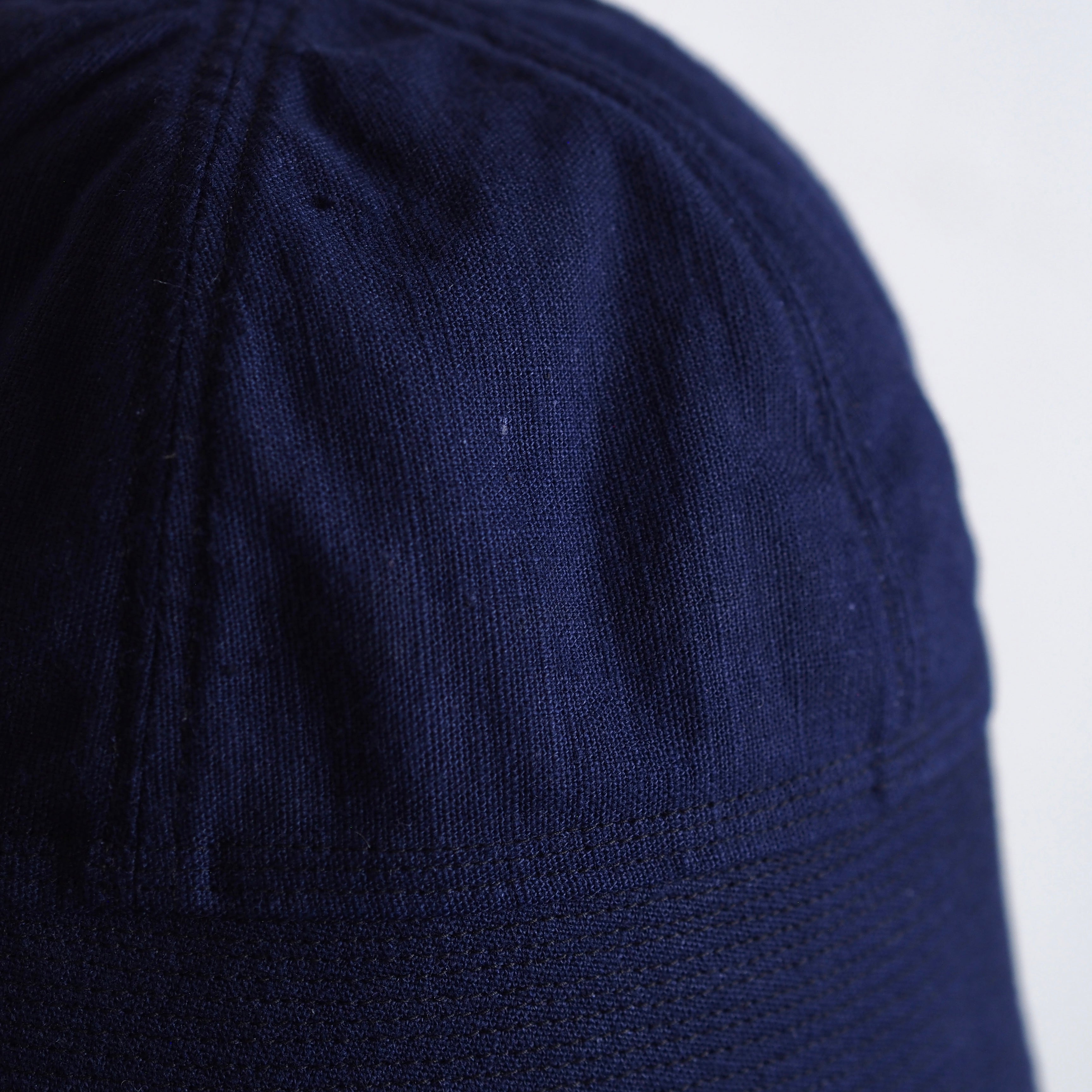 FRENCH VINTAGE COTTON/LINEN FABRIC HAT ~type sailor~60