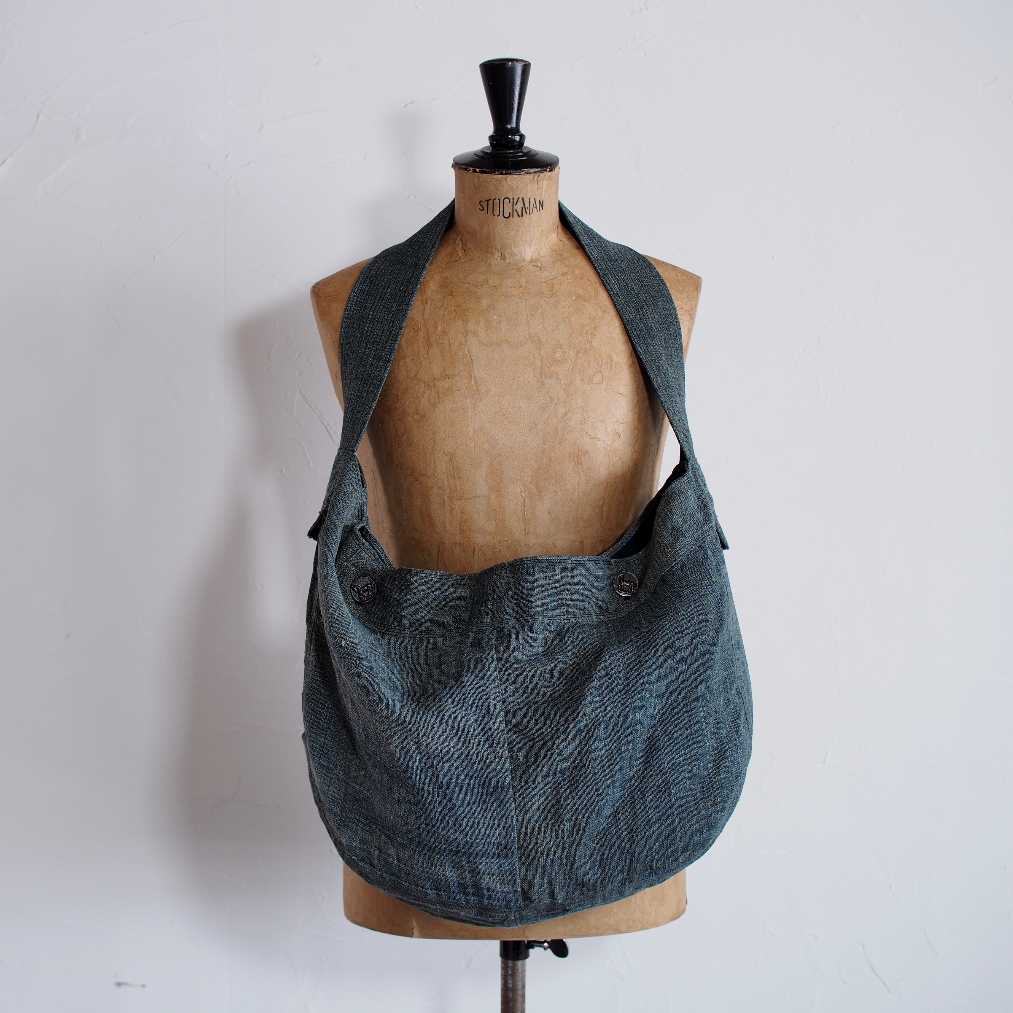 NORA BAG~type newspaper~japan old linen fabric