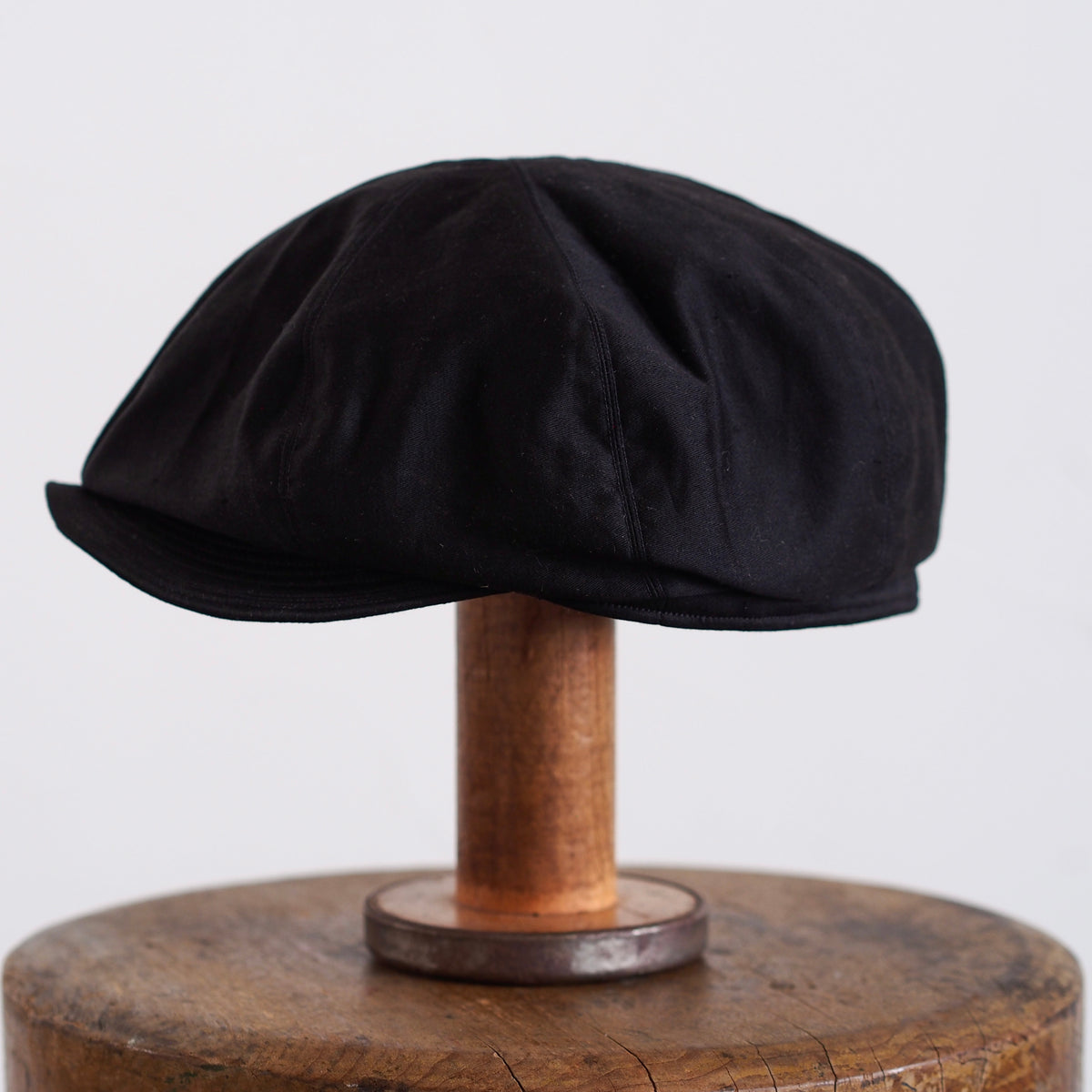 FRENCH VINTAGE LIGHT MOLESKIN CAP ~type newsboy~60