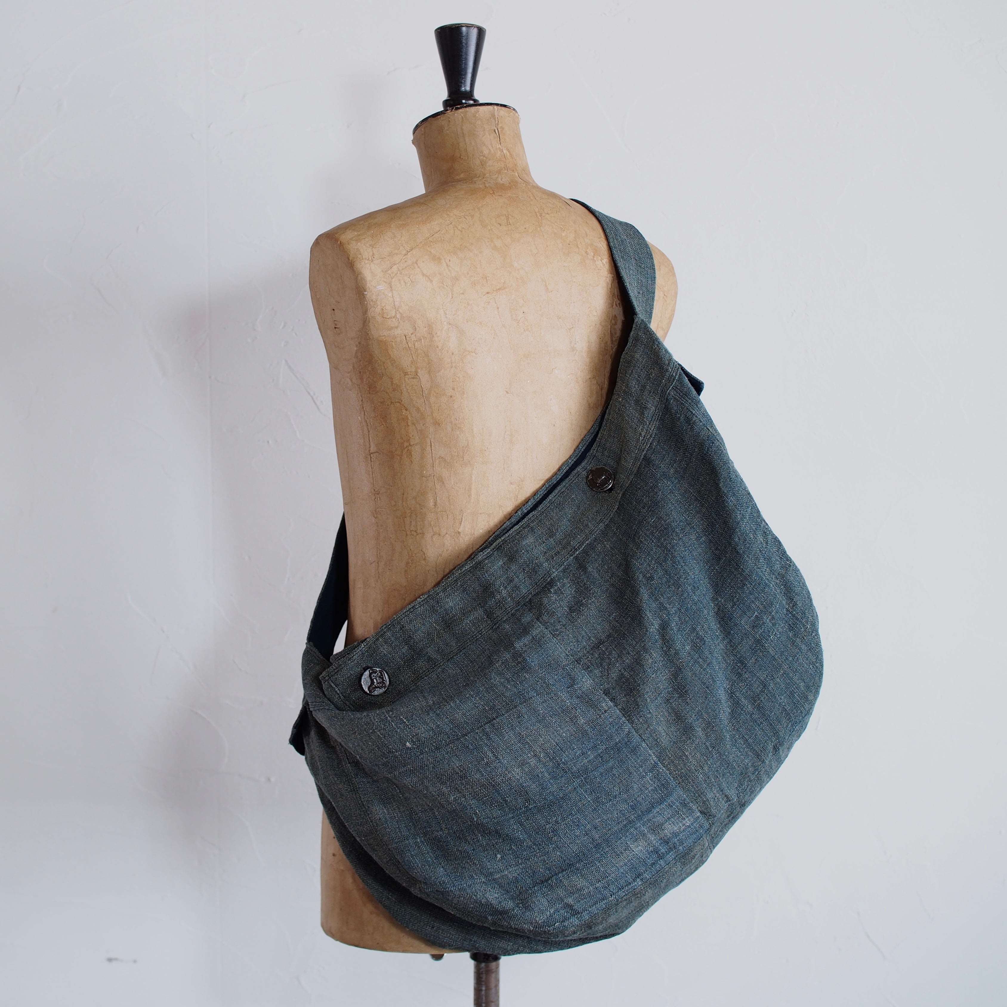 NORA BAG~type newspaper~japan old linen fabric