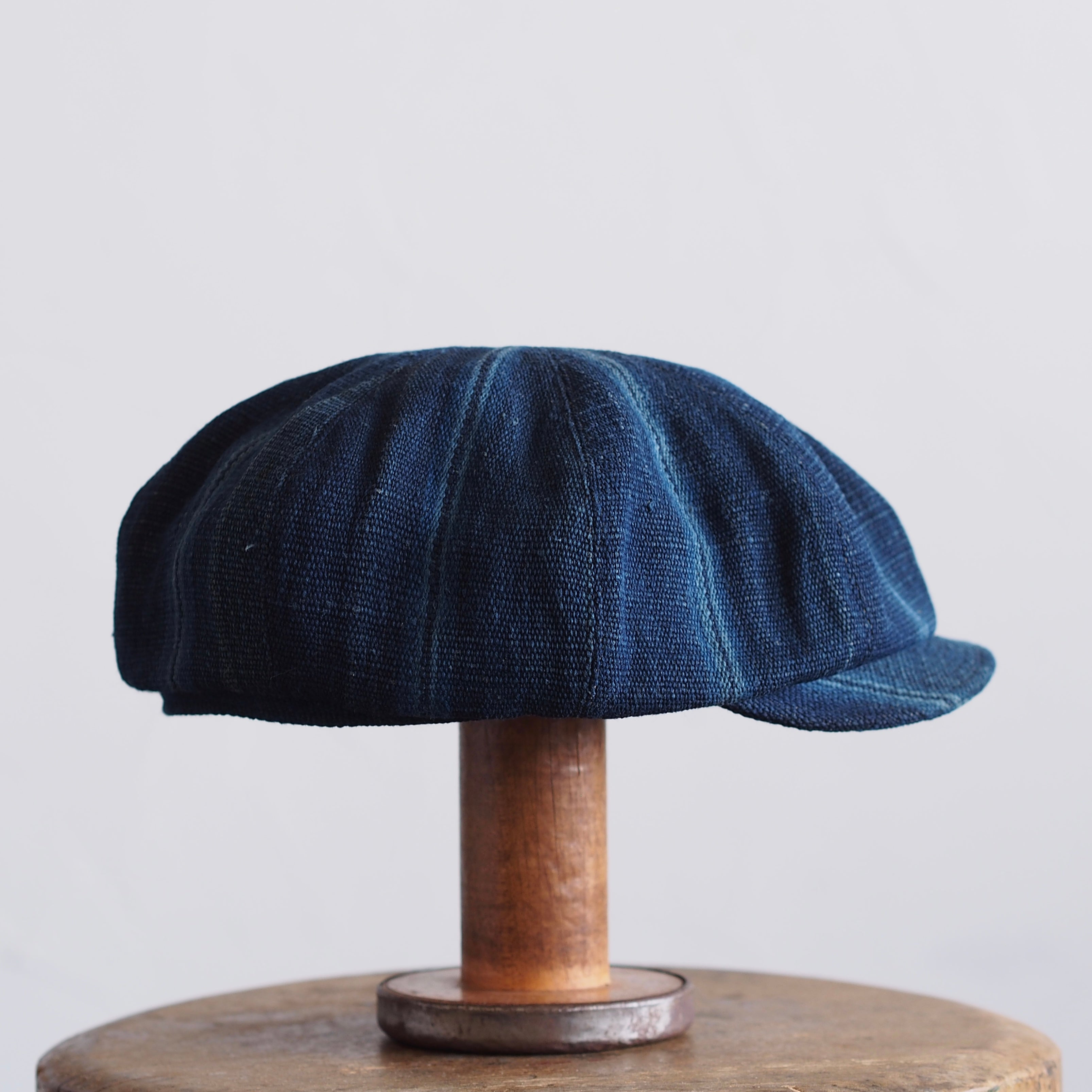JAPAN VINTAGE  COTTON/LINEN CAP~type newsboy~61