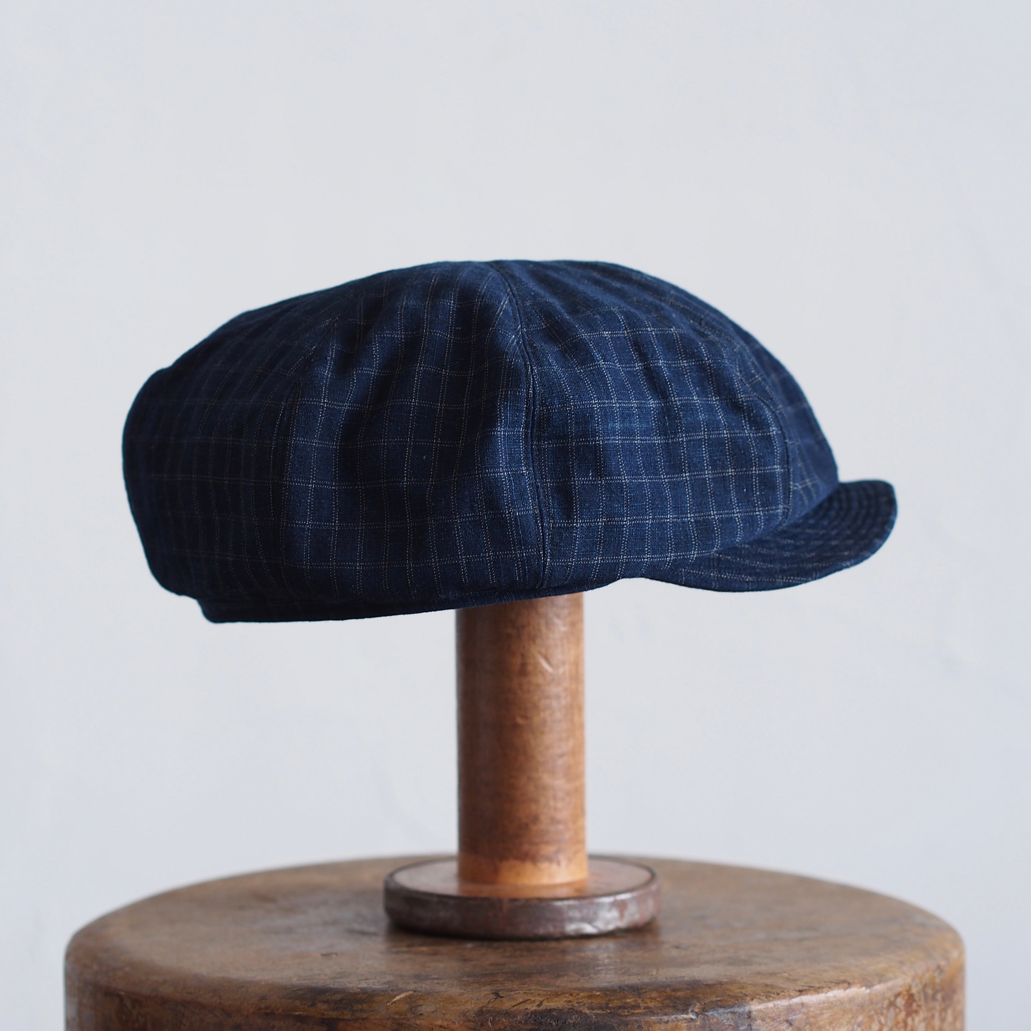 JAPAN VINTAGE FABRIC CAP ~type newsboy~60 格子