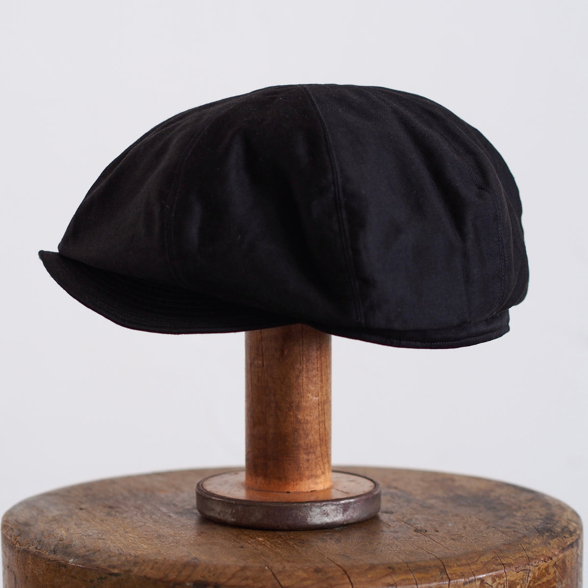 FRENCH VINTAGE LIGHT MOLESKIN CAP ~type newsboy~59