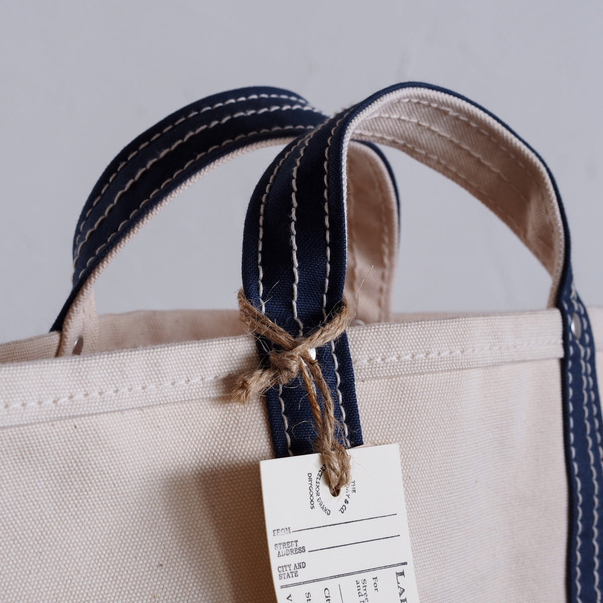 LABOR DAY-TOOL BAG-【NATURAL/INKBLUE-SMALL】