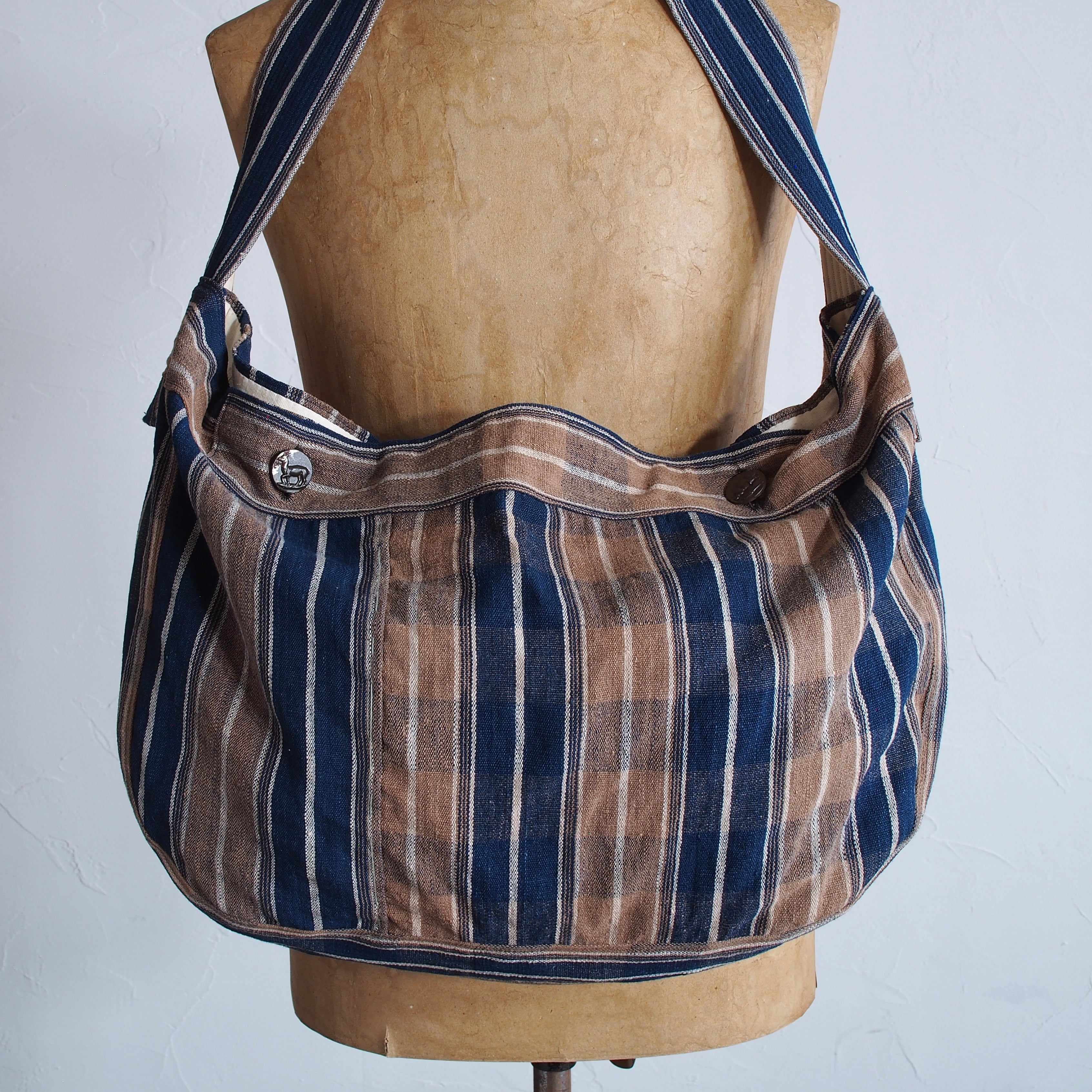 NORA BAG~type newspaper~japan old cotton fabric