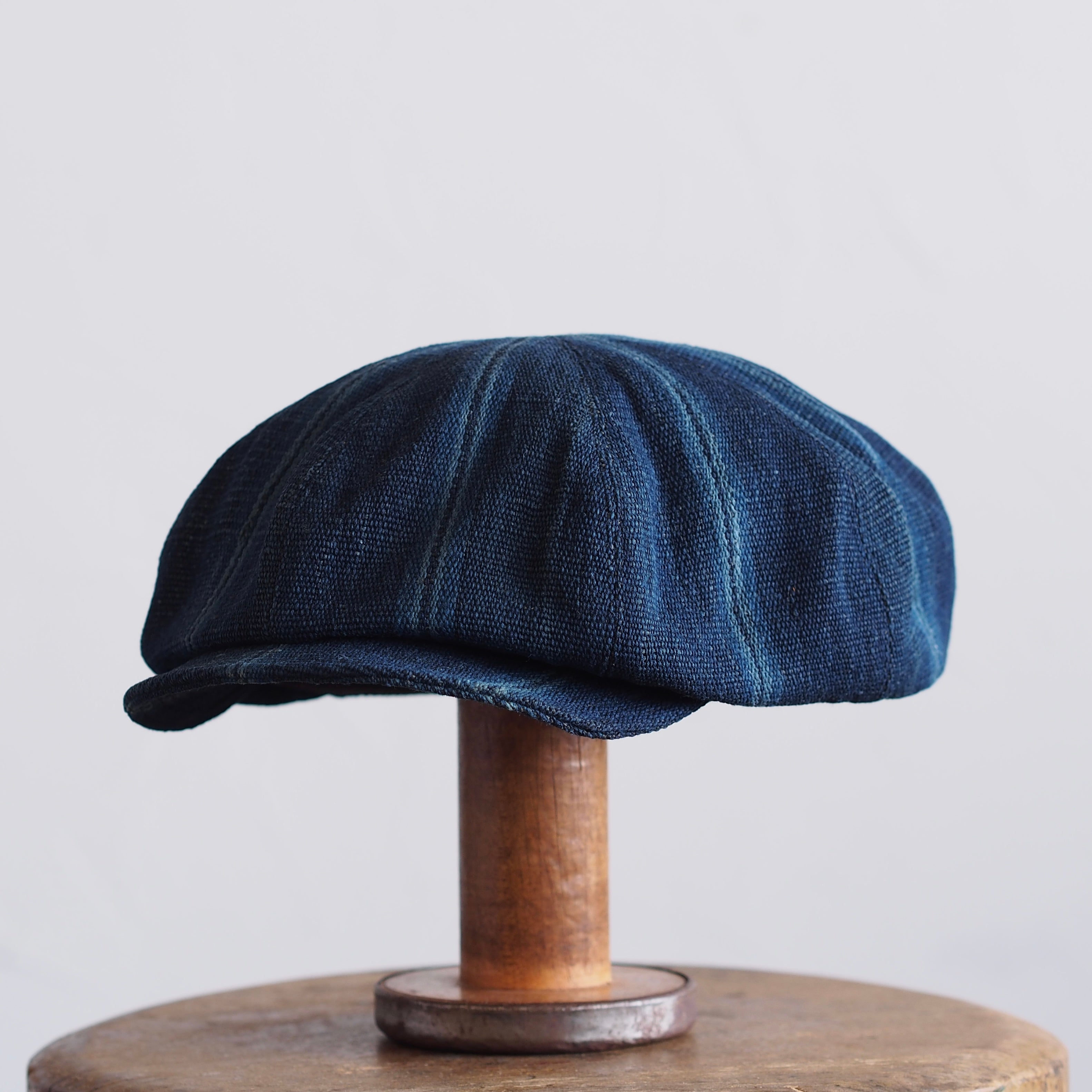 JAPAN VINTAGE  COTTON/LINEN CAP~type newsboy~61