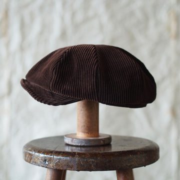 FRENCH VINTAGE CORD CAP ~type newsboy~60
