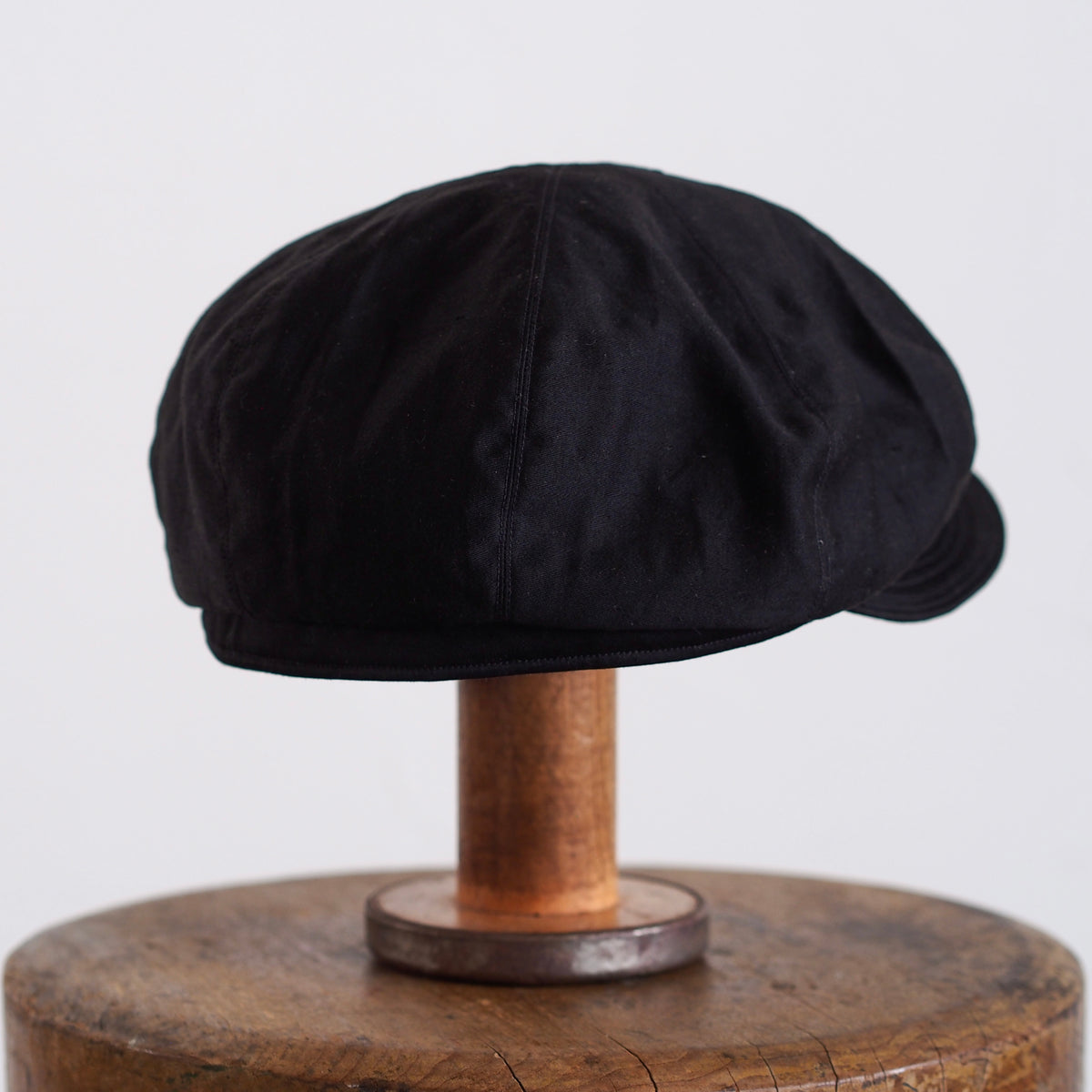 FRENCH VINTAGE LIGHT MOLESKIN CAP ~type newsboy~60