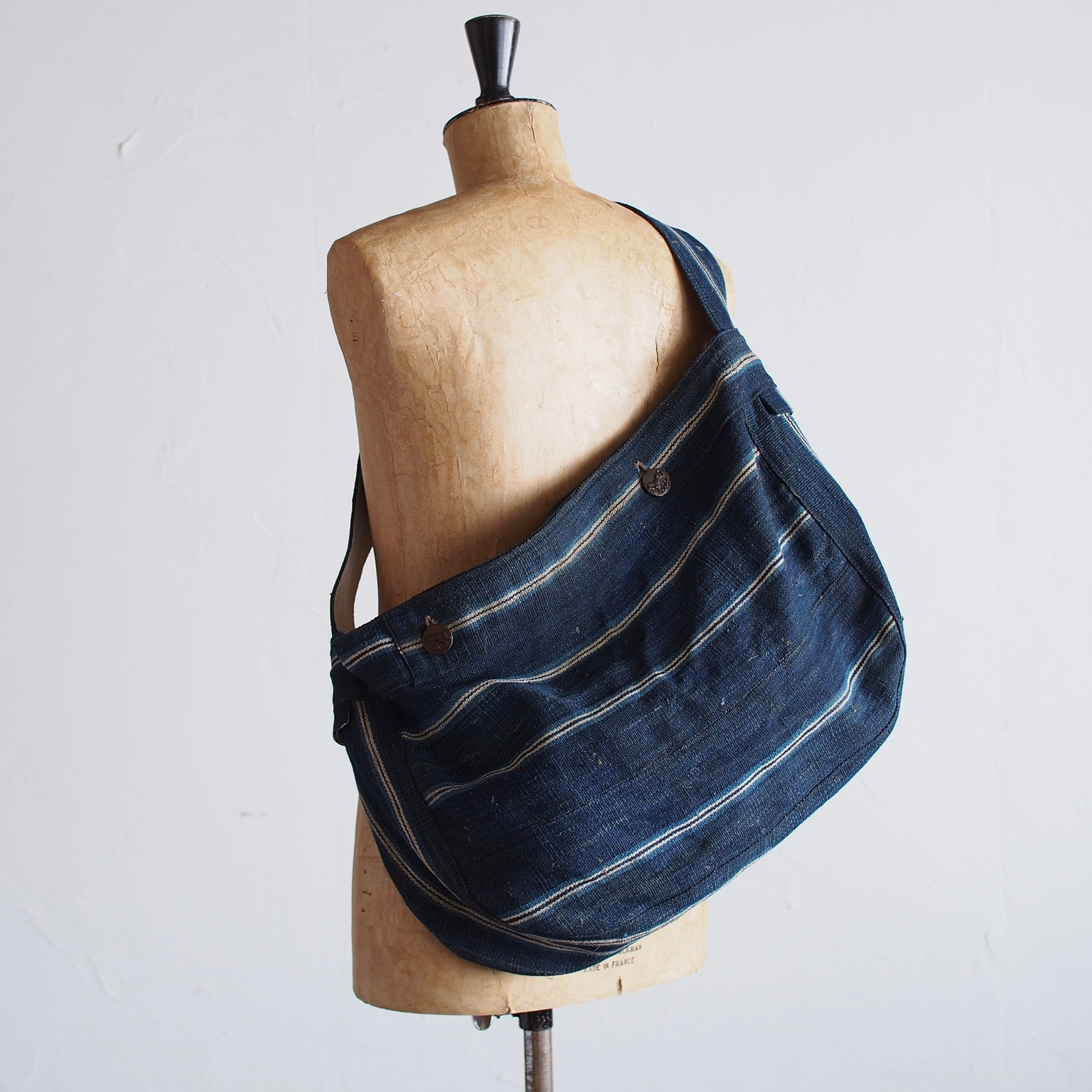 NORA BAG~type newspaper~japan old cotton/linen fabric