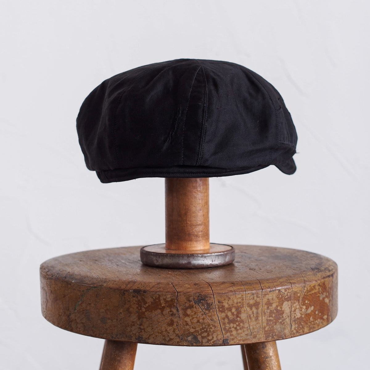 FRENCH VINTAGE LIGHT MOLESKIN CAP ~type newsboy~60