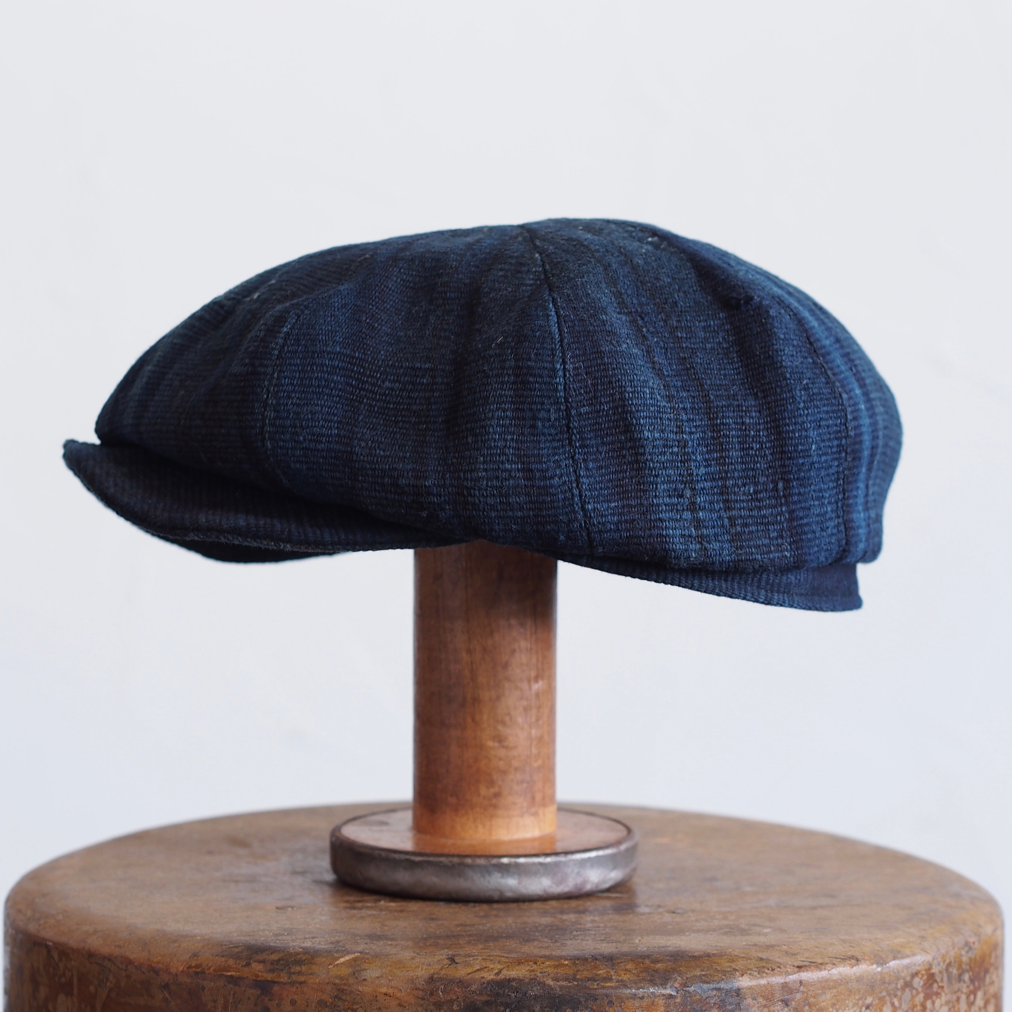JAPAN VINTAGE  COTTON/LINEN CAP~type newsboy~61