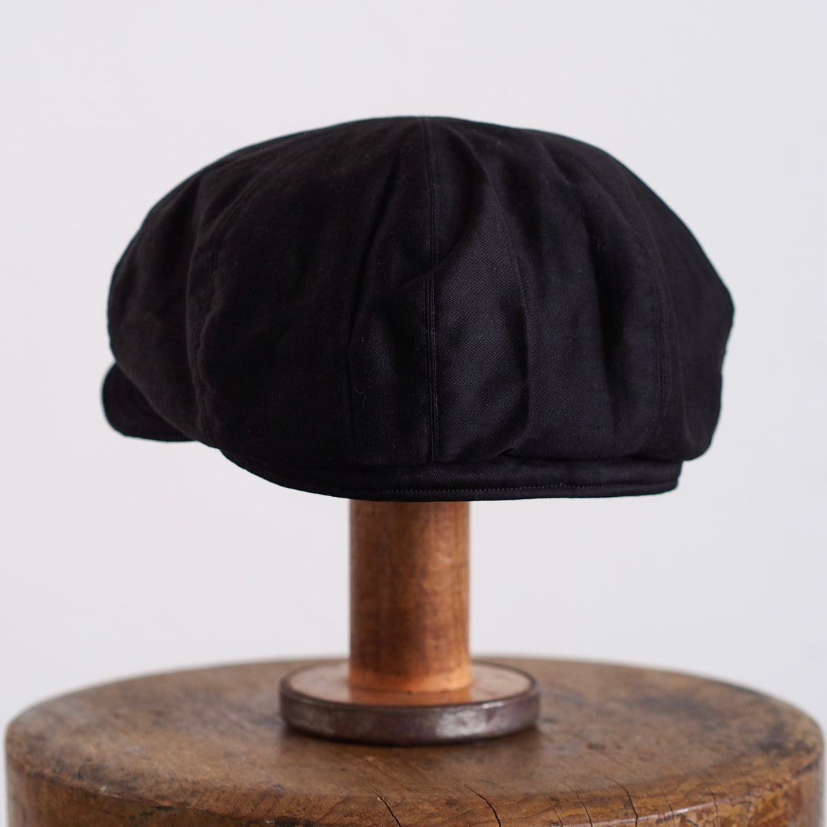 FRENCH VINTAGE LIGHT MOLESKIN CAP ~type newsboy~59