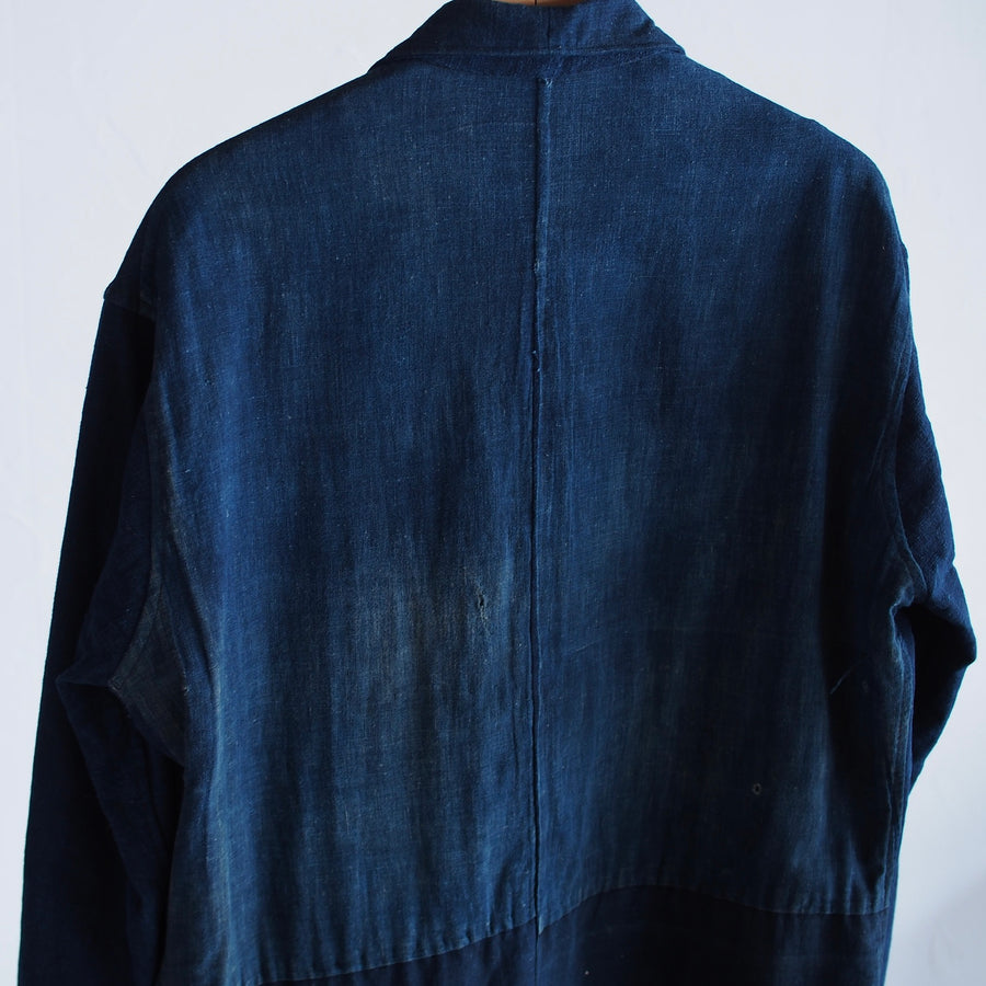 NORA DOUBLE JACKET~japan old indigo fabricc~ – NORA-antiques-